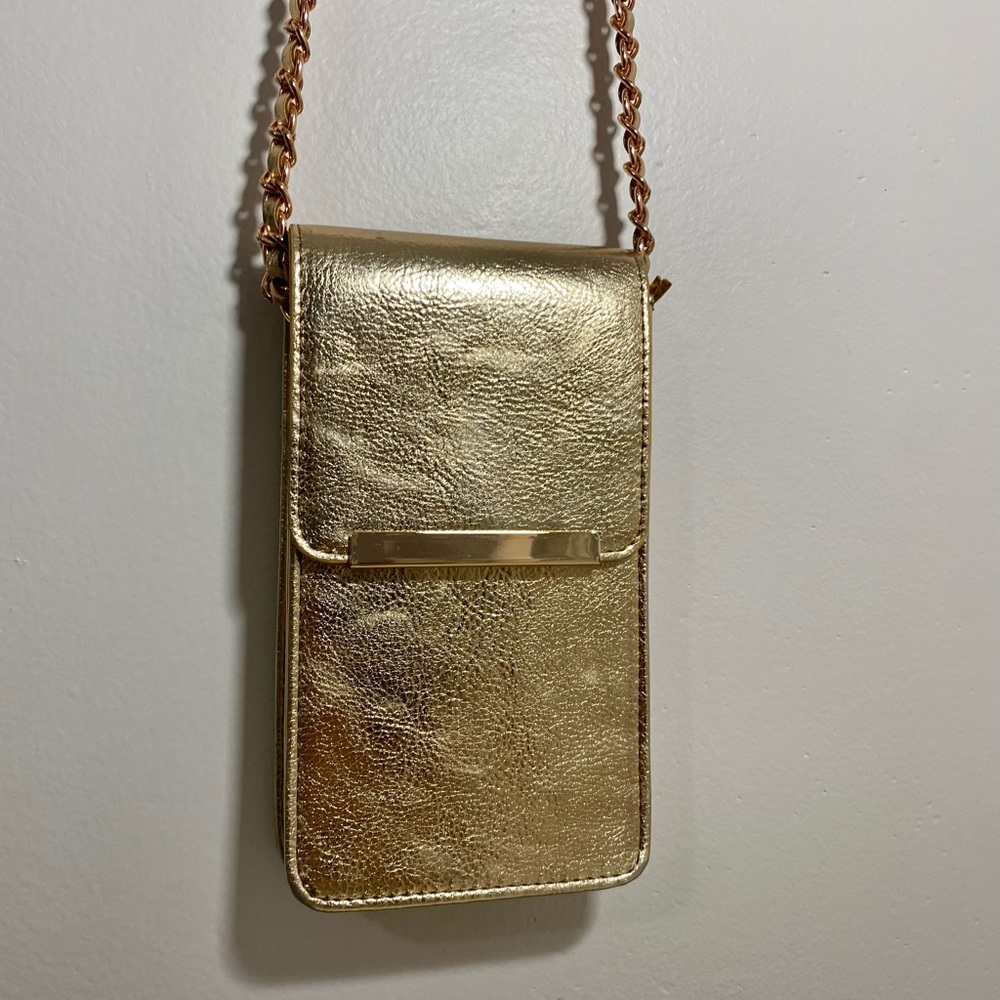 Charming Charlie Rose Gold Cross Body Bag